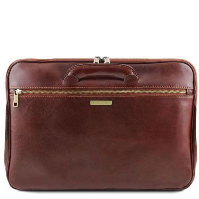 Tuscany Leather Caserta Dark Brown Document Leather briefcase #6